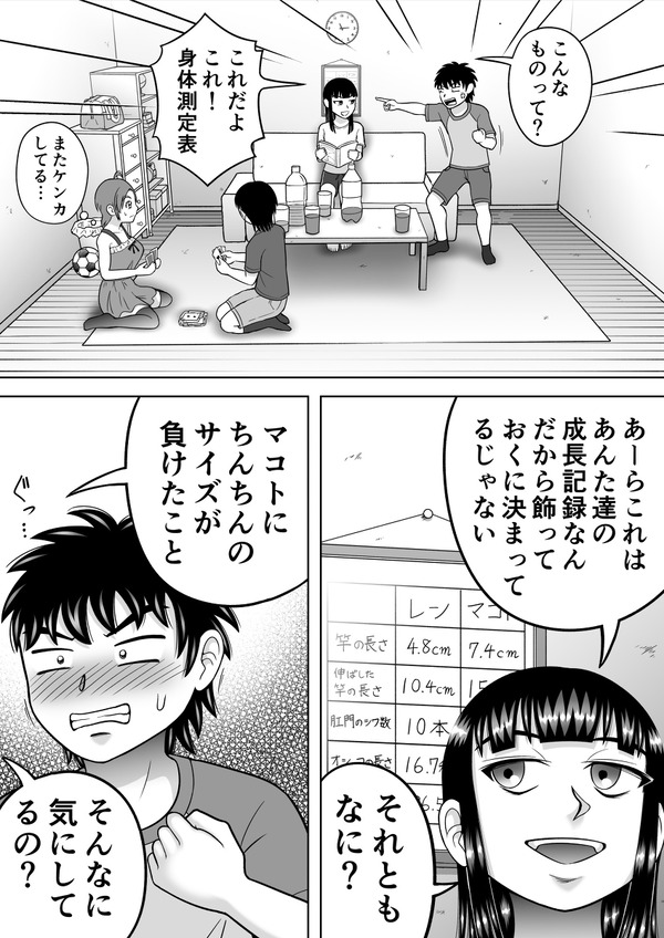 野外で全裸身体測定!女の子二人の身体を隅々まで観察するw 3ページ目