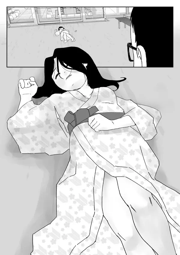 朝風呂に入ろうとしたら脱衣所で女が倒れていた！男は浴衣をはだけさせ…